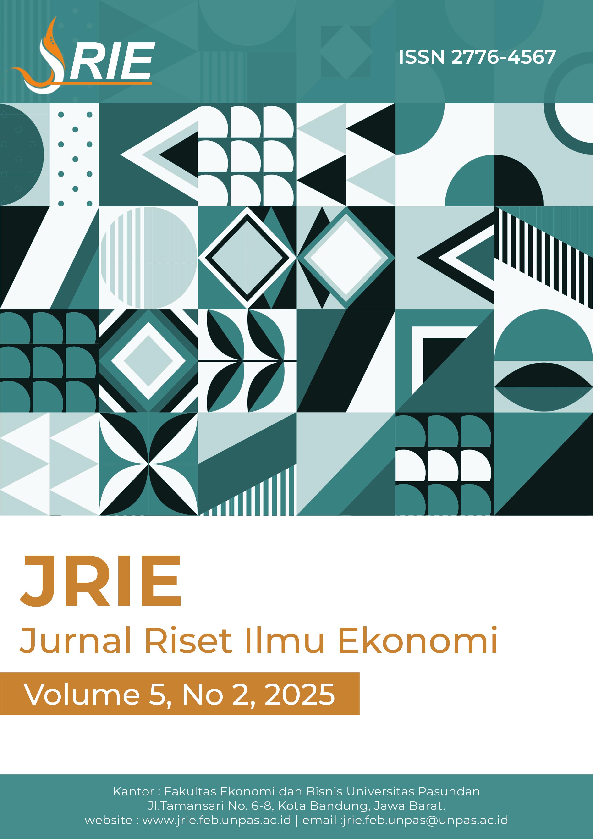 					View Vol. 5 No. 2 (2025): Jurnal Riset Ilmu Ekonomi (JRIE) Edisi Agustus 2025
				