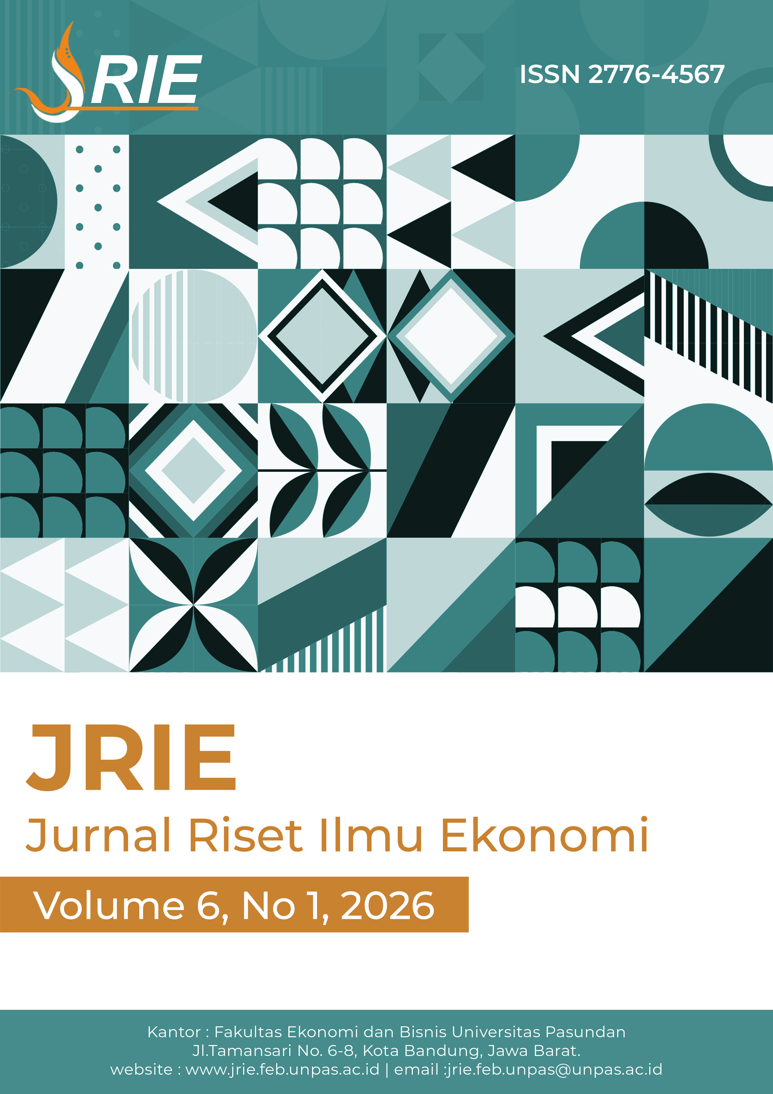 					View Vol. 6 No. 1 (2026): Jurnal Riset Ilmu Ekonomi (JRIE) Edisi April 2026
				